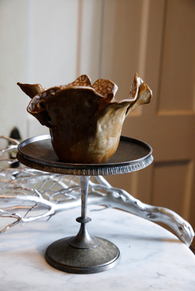 Stoneware Blossom Bowl